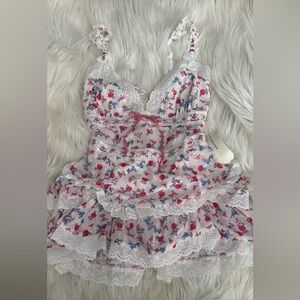 For Love & Lemons “Ditsy Day Slip” Dress Sz: M